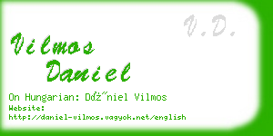 vilmos daniel business card